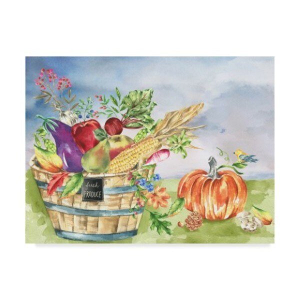 Lisa Powell Braun 'Autumn Scenic' Canvas Art, 18x24, Trademark Fine Art, Mfr#: ALI42562-C1824GG